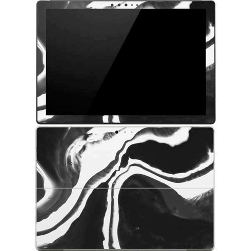 Black Marble Ink Surface Pro 4 Skin